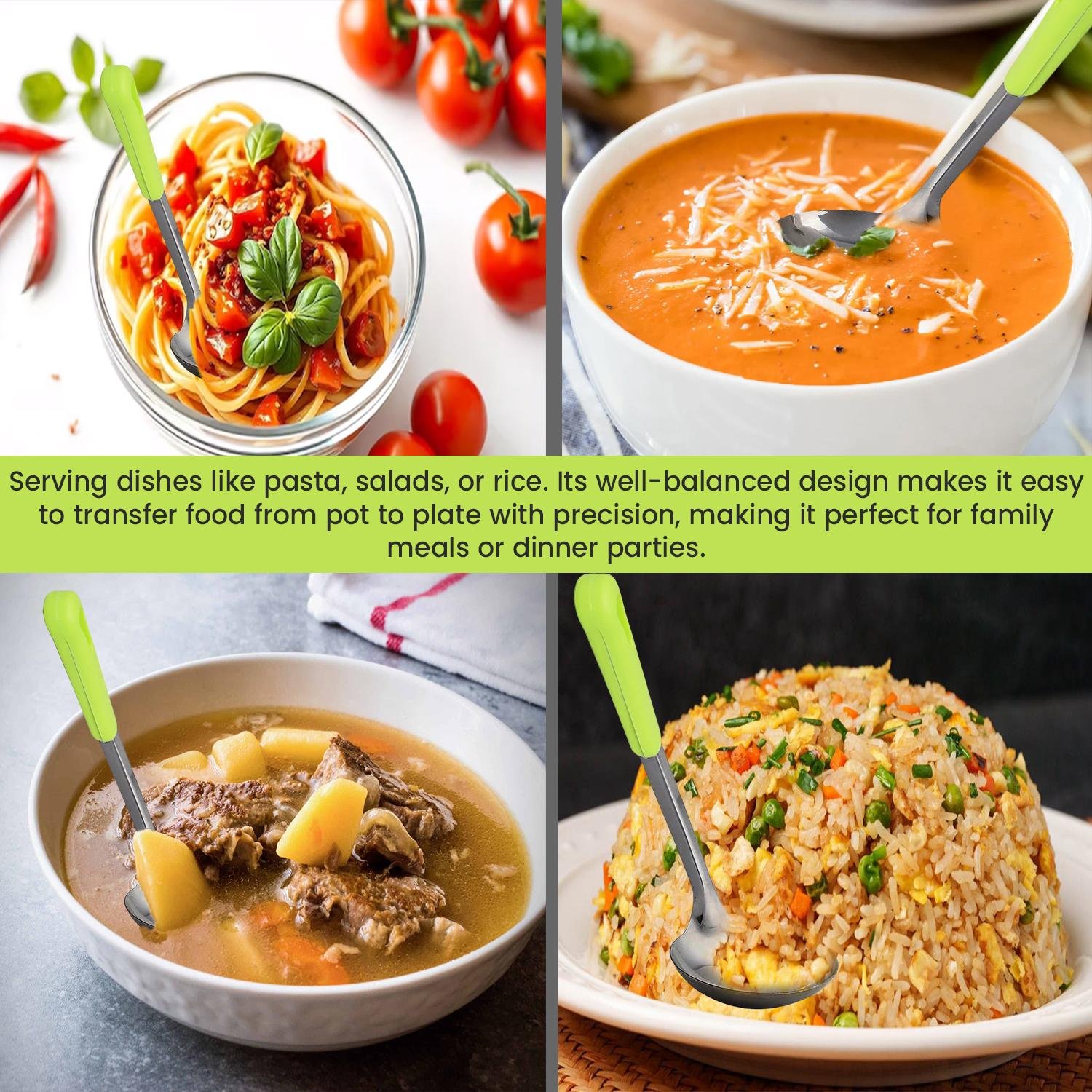 Limitless Handle Spoon – Stainless Steel Ultimate Comfort and Durability for Kitchen