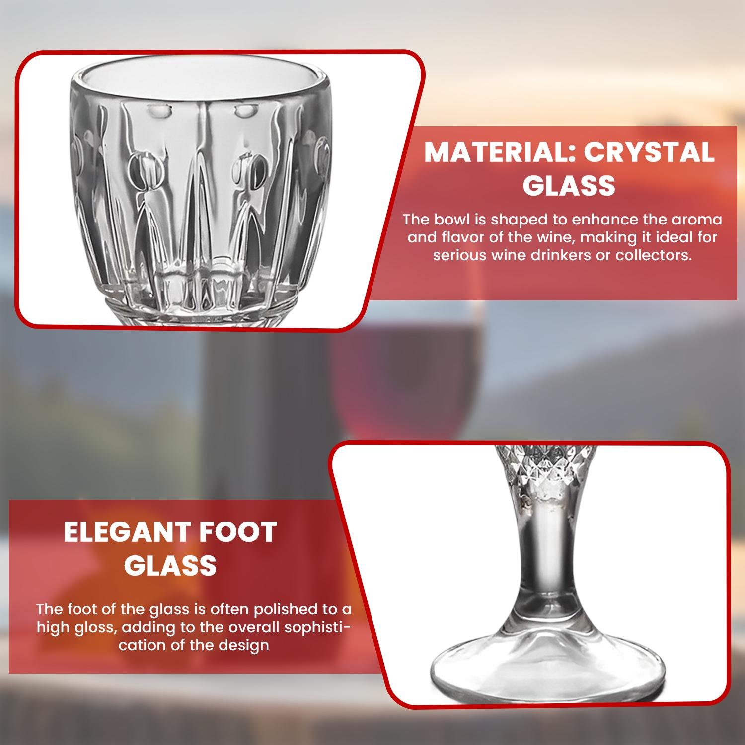 Limitless Wine Glass – Elegant and Durable Crystal Glass | 130ml Capacity |