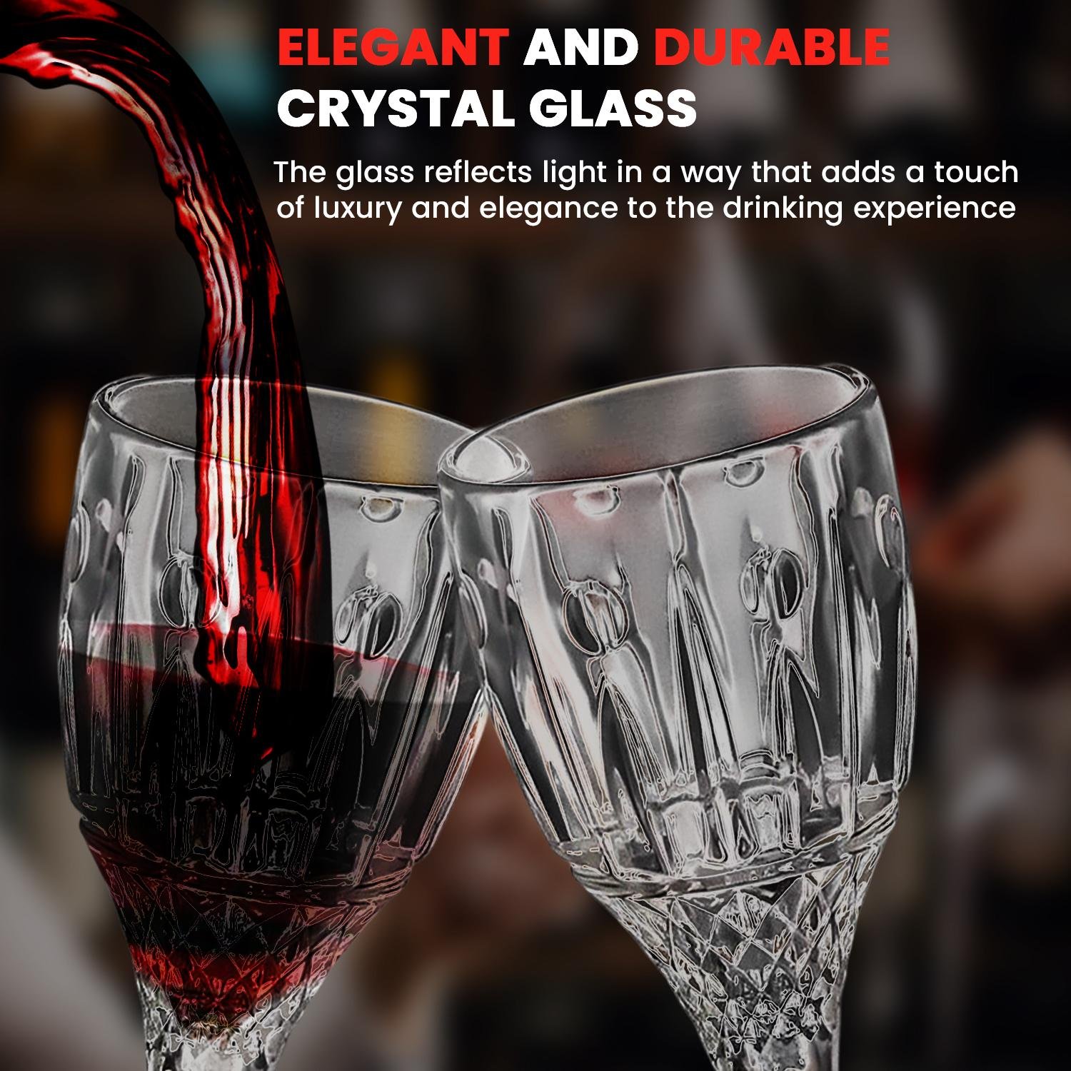 Limitless Wine Glass – Elegant and Durable Crystal Glass | 130ml Capacity |