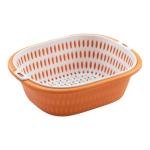 Limitless Double-Layer Drain Basket, Stackable Soaking & Draining Solution for Fresh Fruits and Veggies, Effortless Washing, Easy to Clean