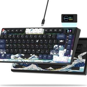 Womier S-K80 75% Keyboard with Color Multimedia Display Mechanical Gaming Keyboard